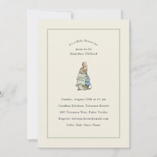 Klassisches Märchenbuch Kaninchen Gingham Vintage  Einladung
