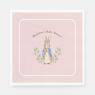 Klassisches Märchenbuch Kaninchen Gingham Vintage Serviette