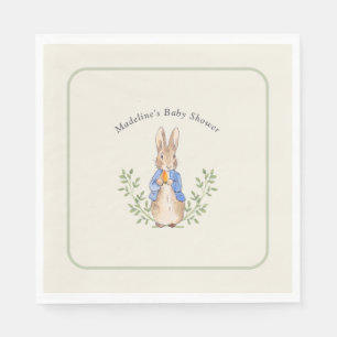 Klassisches Märchenbuch Kaninchen Weise Vintage Ba Serviette
