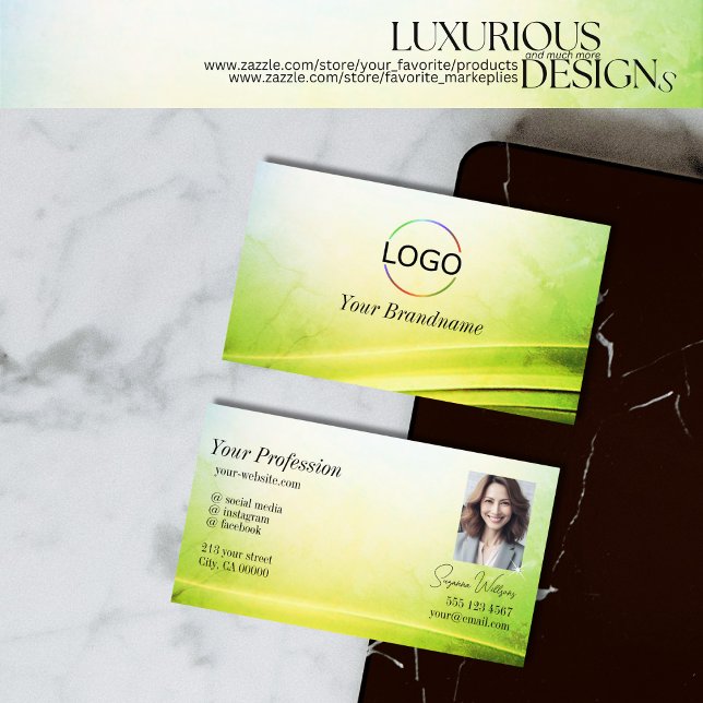 Klassisches Marmordekor mit glänzender Umrandung u Visitenkarte (Von Creator hochgeladen)