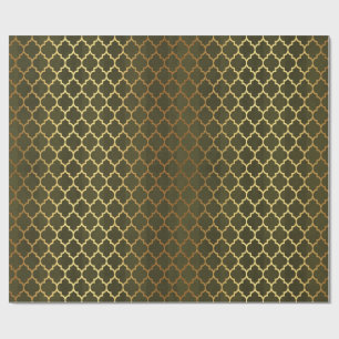 Klassisches marokkanisches Muster in Gold Wrapping Geschenkpapier