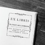 Klassisches Maskuline Frame Ex Libris Buchzeichen Permastempel<br><div class="desc">Diese klassische Maskuline Frame Ex Libris Buchzeichen-Briefmarke wird Ihren Lieblings-Bibliotheksanadditionen eine Touch von Klasse hinzufügen und eine Rücksendeadresse für ihre Aufbewahrung bieten. In einer Kombination aus klassischer Serif und moderner serifenloser Typografie schützt dieses saubere,  klare Design Ihre wertvollen Ausgaben für die kommenden Jahre. Einfach zu personalisieren und zu bedienen.</div>