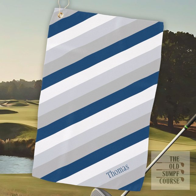 Klassisches Medizinisches Vier-Farben-Name  Golfhandtuch (Von Creator hochgeladen)