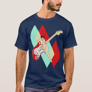 Klassisches Mid Century Design PinUp Girl and Elec T-Shirt