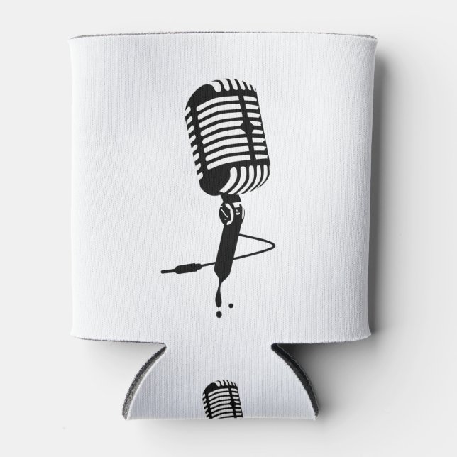 klassisches Mikrofon Dosenkühler (Vorderseite)