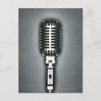 Klassisches Mikrofon Postkarte