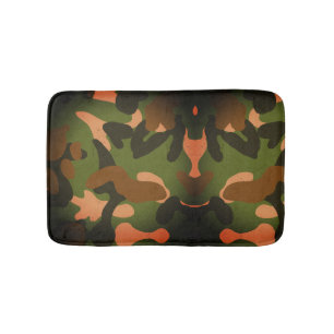 Klassisches militärisches Tarnmuster Badematte
