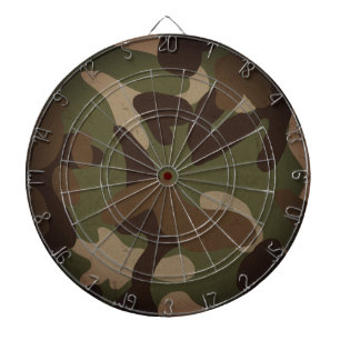 Klassisches militärisches Tarnmuster Dartscheibe