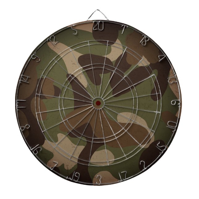 Klassisches militärisches Tarnmuster Dartscheibe (vorne)