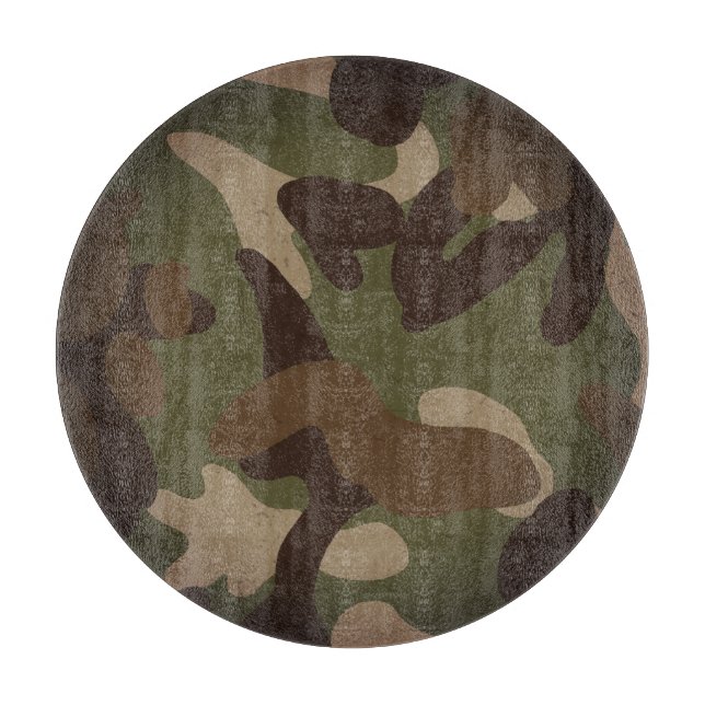 Klassisches militärisches Tarnmuster Schneidebrett (Vorderseite)