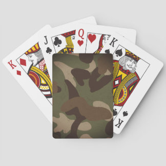 Klassisches militärisches Tarnmuster Spielkarten