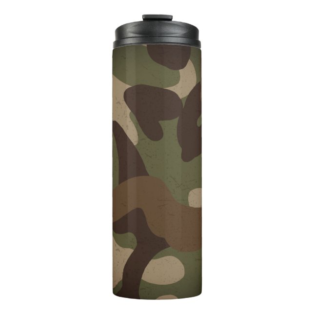 Klassisches militärisches Tarnmuster Thermosbecher (Vorderseite)