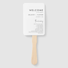Klassisches Minimalistisches Hochzeitspapier Fächer