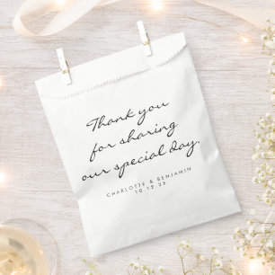 Klassisches Minimalistisches Skript White Vielen D Geschenktütchen