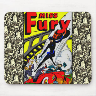 Klassisches Miss Fury Comics-Mauspad aus den 1940e Mousepad