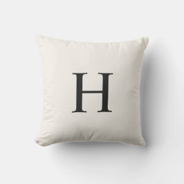 Klassisches Modernes Monogramm Kissen