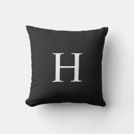 Klassisches Modernes Monogramm Kissen