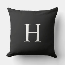 Klassisches modernes Monogramm Kissen