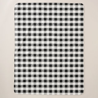 Klassisches monochromes Karo Sherpadecke
