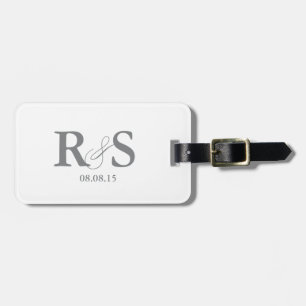 Klassisches Monogramm   Gepäckanhänger