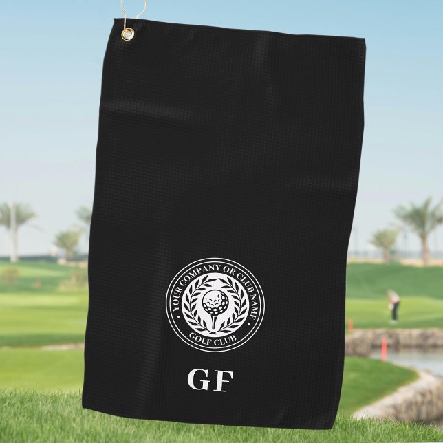 Klassisches Monogramm Golfhandtuch mit individuell (Von Creator hochgeladen)