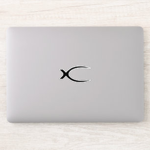 Klassisches Monogramm mit dem Buchstaben X Aufkleber