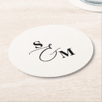 Klassisches Monogramm Moderne Schrift Hochzeit