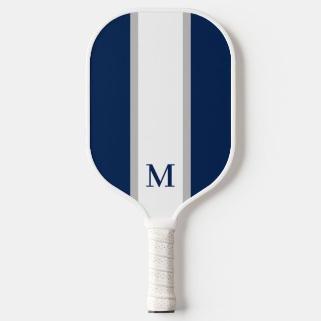 Klassisches Monogramm Pickleball Schläger (Vorderseite)