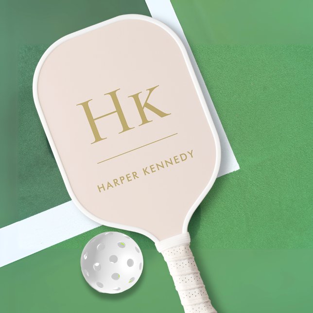 Klassisches Monogramm Pickleball Schläger (Von Creator hochgeladen)
