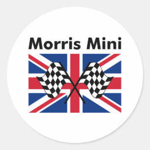 Klassisches Morris Mini Runder Aufkleber