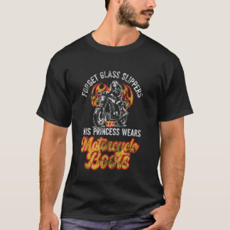 Klassisches Motorrad Biker Mädchen Weiblich Verges T-Shirt
