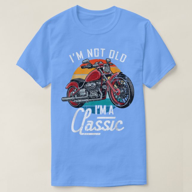 Klassisches Motorrad-Hemd, ich bin ein klassisches T-Shirt (Design vorne)