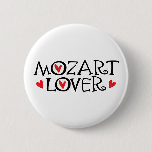 Klassisches Mozart-Liebhaber-Geschenk Button