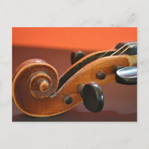 Klassisches Musikinstrument für Violine Postkarte