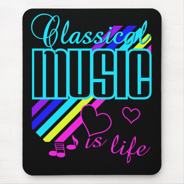 Klassisches Musikmousepad Mousepad (Vorne)
