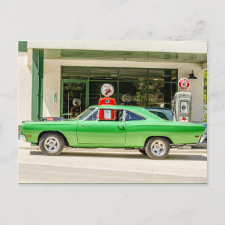Klassisches Muskelauto Postkarte