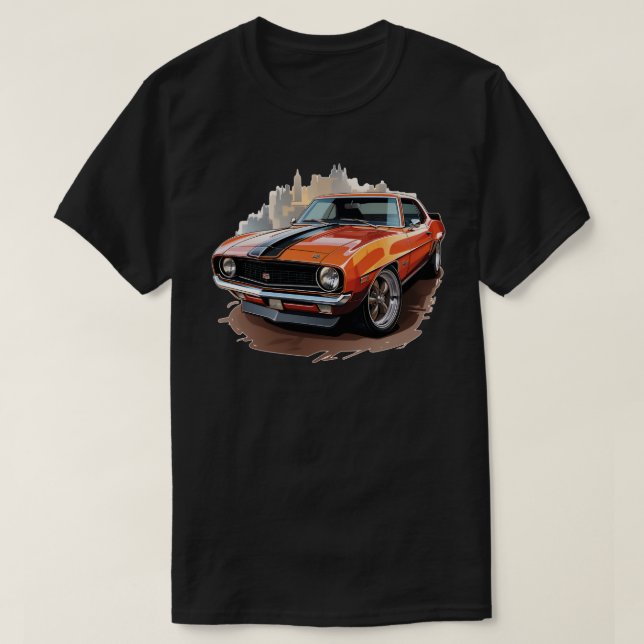 Klassisches Muskelauto T-Shirt (Design vorne)