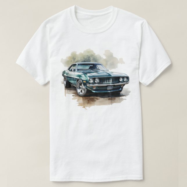 Klassisches Muskelauto T-Shirt (Design vorne)