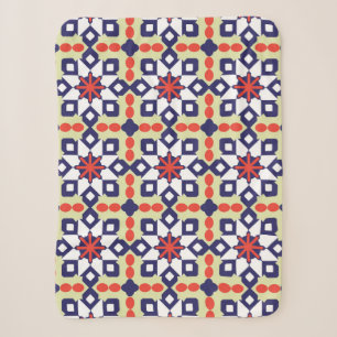 Klassisches Musterdekor, Nahtloses geometrisches M Sherpadecke