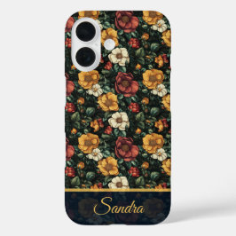 Klassisches Muttergeschenk Rosenname iPhone 16 Hülle