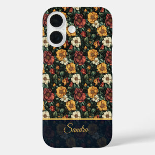 Klassisches Muttergeschenk Rosenname iPhone 16 Hülle