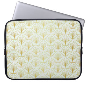 Klassisches nahtloses Art Deco-Muster. Geometrisch Laptopschutzhülle