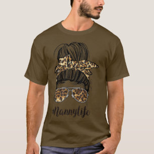 Klassisches Nanny-Leben Unordentlicher Haarknoten  T-Shirt