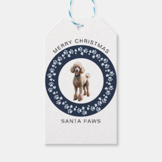 Klassisches Navy Blau Benutzerdefiniertes Hunde-Fo Geschenkanhänger
