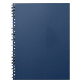 Klassisches Navy Blau Einfarbig Minimalistisch Notizblock