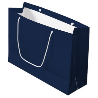 Klassisches Navy Blau Silber Business-Marke Große Geschenktüte