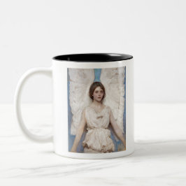 Klassisches Niedliches Angel-Gemälde von Abbott Ha Zweifarbige Tasse
