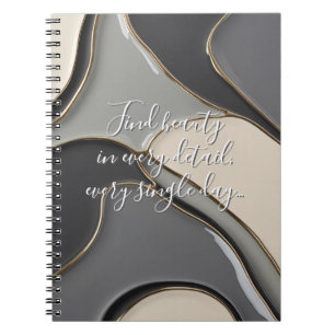 Klassisches Notebook in stilvoller Grafik Notizblock