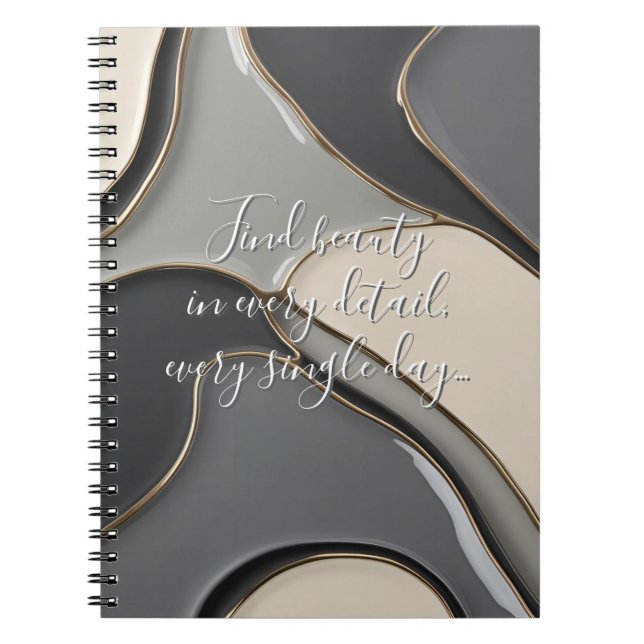 Klassisches Notebook in stilvoller Grafik Notizblock (Vorderseite)