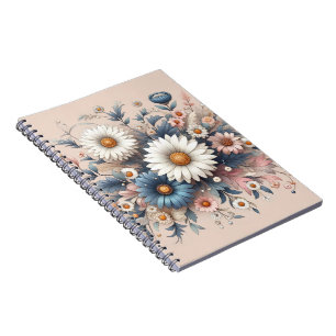Klassisches Notizbuch Elegantes florales Schreib Notizblock